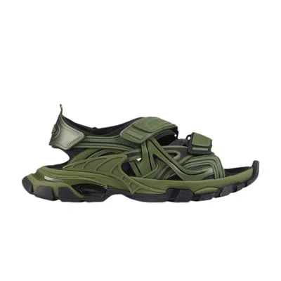 Pre-owned Balenciaga Track Sandal 'khaki Black' | Green | Men's Size 40