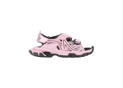 Pre-owned Balenciaga Track Sandal Neon (women's) Sneakers In Pink/black