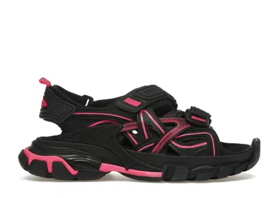 Pre-owned Balenciaga Track Sandal (women's) Sneakers In Black/pink