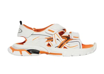 Pre-owned Balenciaga Track Sandal (women's) Sneakers In Orange/white