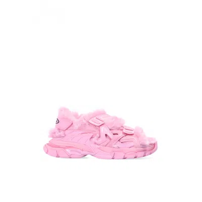 Pre-owned Balenciaga Track Sandals In Pink