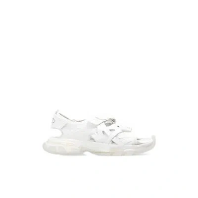 Pre-owned Balenciaga Track Sandals In White