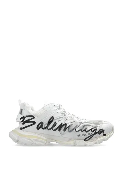 Balenciaga Track Signature Sneakers In Multicolor