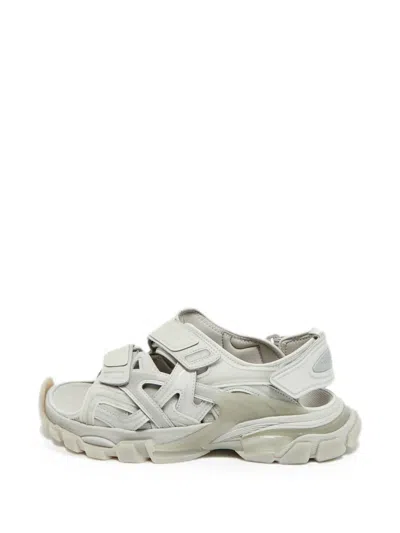 Pre-owned Balenciaga Track Slingback Sandals In Gray