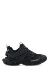 Balenciaga Black Mesh And Rubber Track Sneakers In Black