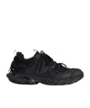Balenciaga Mesh Panelled Low-top Sneakers With Round Toe In Black