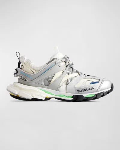 Balenciaga Track Sneaker In Grey/blue/green