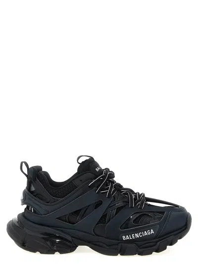 Balenciaga Track Lowtop Sneakers In Black