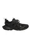 Balenciaga Track Rubber And Mesh Sneakers In Black