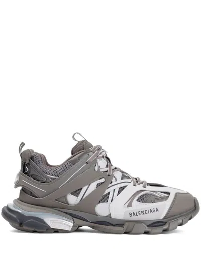 Balenciaga Cage Design Track Sneakers In Grey