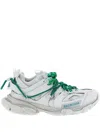 Balenciaga Track Trail Laces Sneakers Gray In White