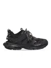 Balenciaga Track Nylon And Mesh Running Sneakers In Black