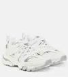 Balenciaga Track Sneakers In White/silver Met Cny