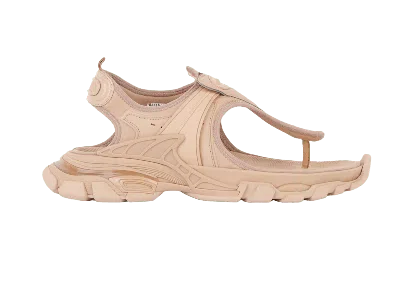Pre-owned Balenciaga Track Thong Sandal (women's) Sneakers In Beige