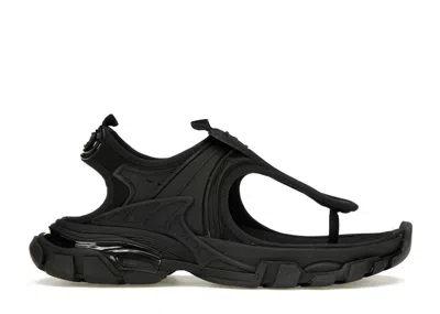 Pre-owned Balenciaga Track Thong Sandal (women's) Sneakers In Black