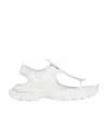 Balenciaga Track Thong Strap Sandals In White