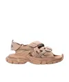 Balenciaga Track Touch-strap Sandals In Nude