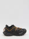 Balenciaga Track Trail Laces Sneakers Shoes In Black