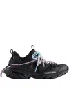 Balenciaga Women Black Mesh And Rubber Track Trail Laces Sneakers In Black