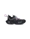Balenciaga Black Mesh And Rubber Track Trail Laces Sneakers In Black