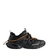 Balenciaga Track Trail Laces Sneakers Shoes In Black