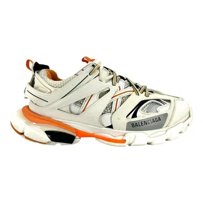 Pre-owned Balenciaga Track Trainer White Orange Shoes