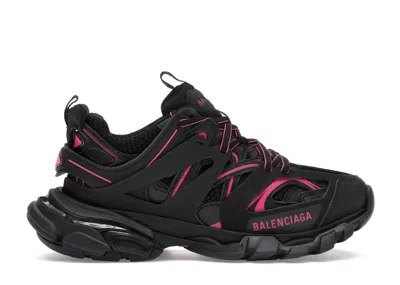 Pre-owned Balenciaga Track Washed (women's) Sneakers In Black/pink