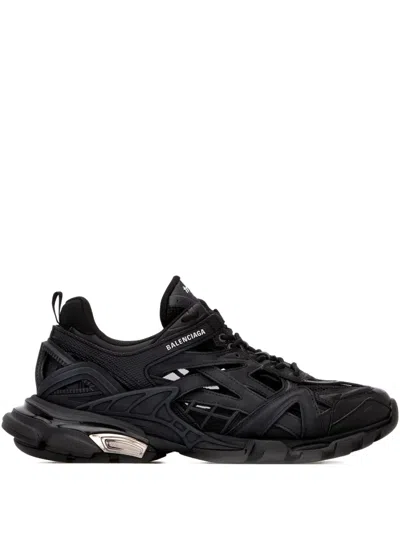 Balenciaga Track.2 Open Sneakers In Black