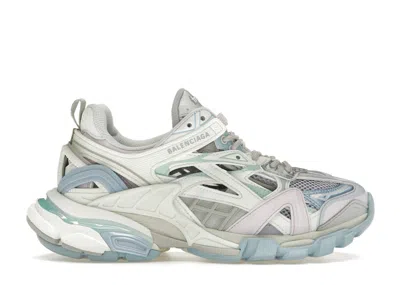 Pre-owned Balenciaga Track.2 Pastel (women's) Sneakers In White/pink/blue