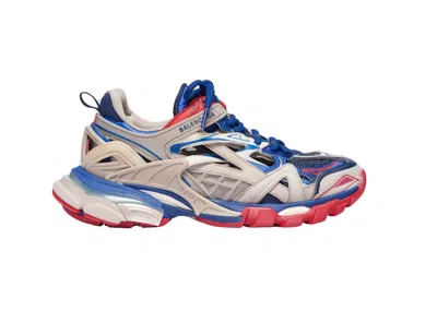 Pre-owned Balenciaga Track.2 (women's) Sneakers In Beige/blue/red