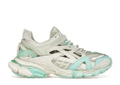 Pre-owned Balenciaga Track.2 (women's) Sneakers In Green/cream In Multi