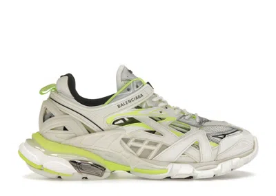 Pre-owned Balenciaga Track.2 (women's) Sneakers In White/fluo Yellow/black