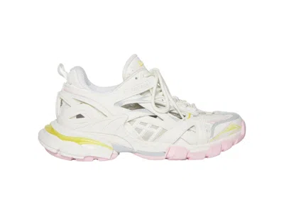 Pre-owned Balenciaga Track.2 (women's) Sneakers In White/pink/yellow