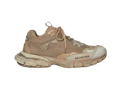 Pre-owned Balenciaga Track.3 (women's) Sneakers In Beige