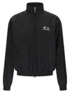 Balenciaga Womens Black Logo-embroidered Cotton-blend Track Jacket