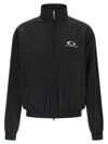Balenciaga Shrunk Activewear Black Stretch Nylon Windbreaker Jacket In Black