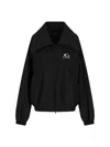 Balenciaga Womens Black Logo-embroidered Cotton-blend Track Jacket In Black  