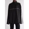 Balenciaga Black Tracksuit Jacket In Technical Fabric