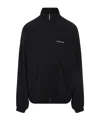 Balenciaga Oversized Windbreaker Jacket In Black
