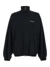 Balenciaga Oversized Windbreaker Jacket In Black