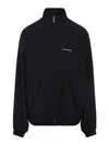 Balenciaga Oversized Windbreaker Jacket In Black