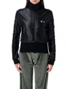 Balenciaga Ruffled-sleeve Zip-up Sweatshirt In Black