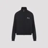 Balenciaga High Collar Jacket Elastic Cuffs Hem In Black