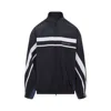 Balenciaga Color Block Design Jacket With Elastic Cuffs In Multi