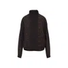 Balenciaga Crepe De Chine Full-zip Jacket With Leopard Print In Multi