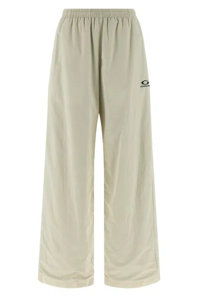 Balenciaga Beige Tracksuit Joggers In Gray