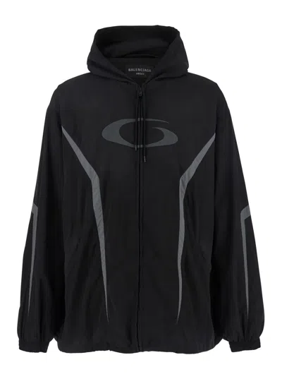 Balenciaga Tracksuit Loop Sports Icon Ampia Jacket In Multicolor