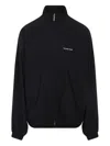 Balenciaga Oversized Windbreaker Jacket In Black