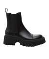 Balenciaga Tractor Bootie L20 Leather Boots In Black