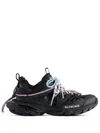 Balenciaga Trail Sneakers Multi-color Laces In Black
